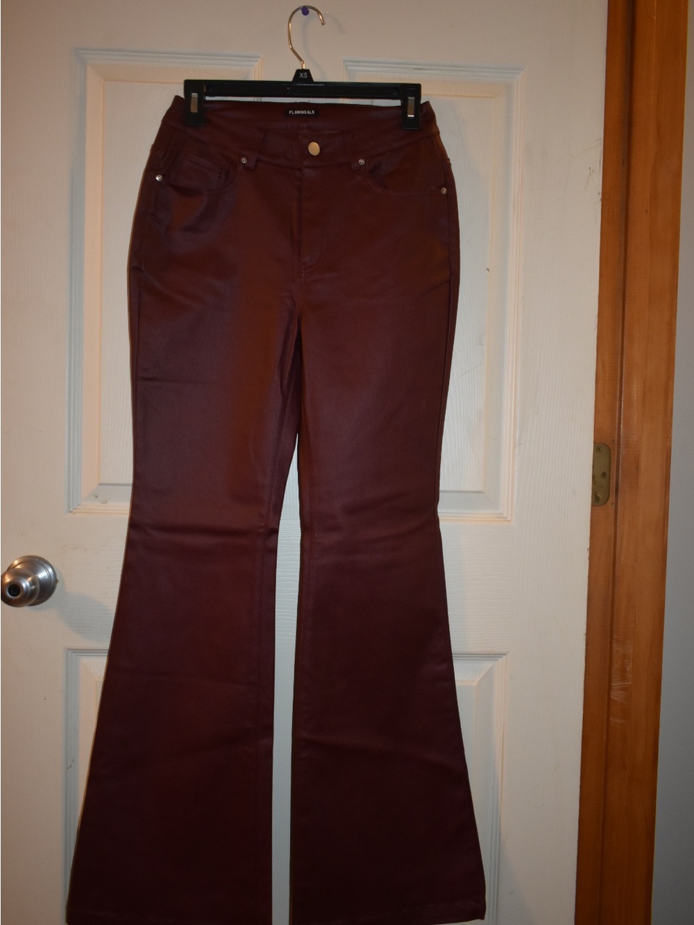 Flaming Al's Wine Faux Leather Pants